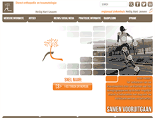 Tablet Screenshot of orthopedie-leuven.be